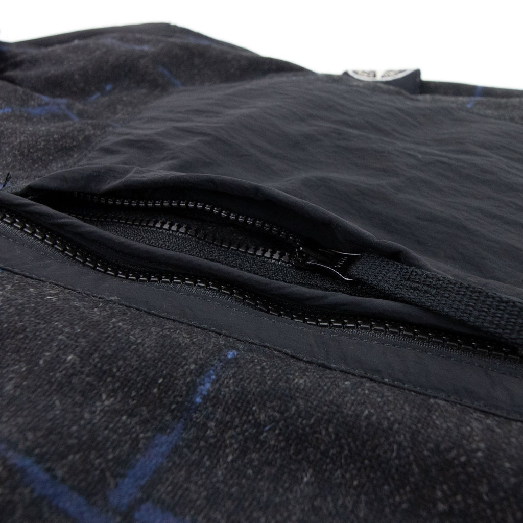 Stone Island House Check Wool & Nylon Jacket Dark Grey V0065