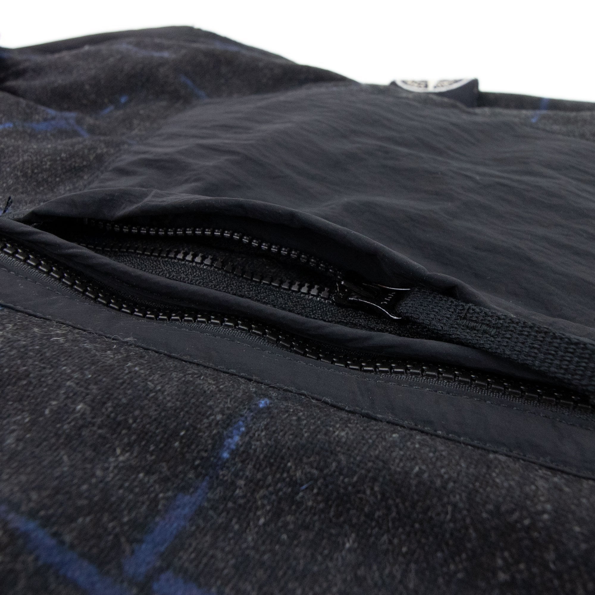 Stone Island House Check Wool & Nylon Jacket Dark Grey V0065