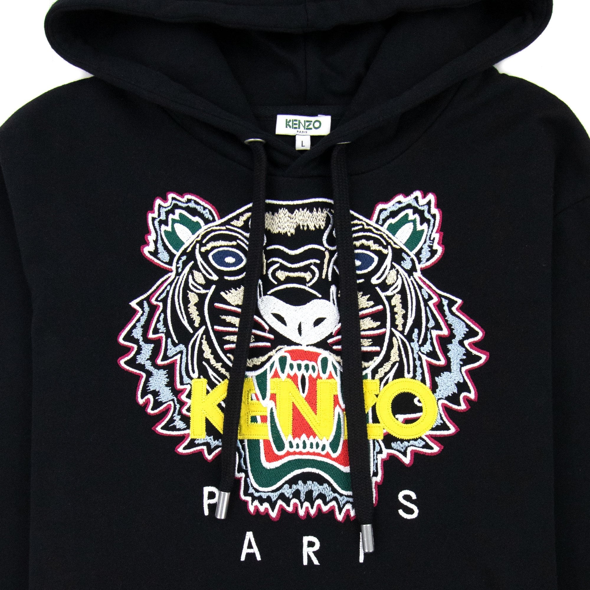 Kenzo Tiger Hooded Sweatshirt Black/yellow