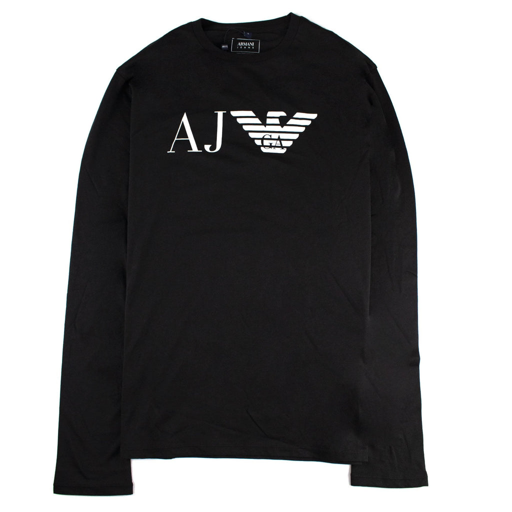 Armani Jeans Aj Big Eagle Logo L/s T Shirt