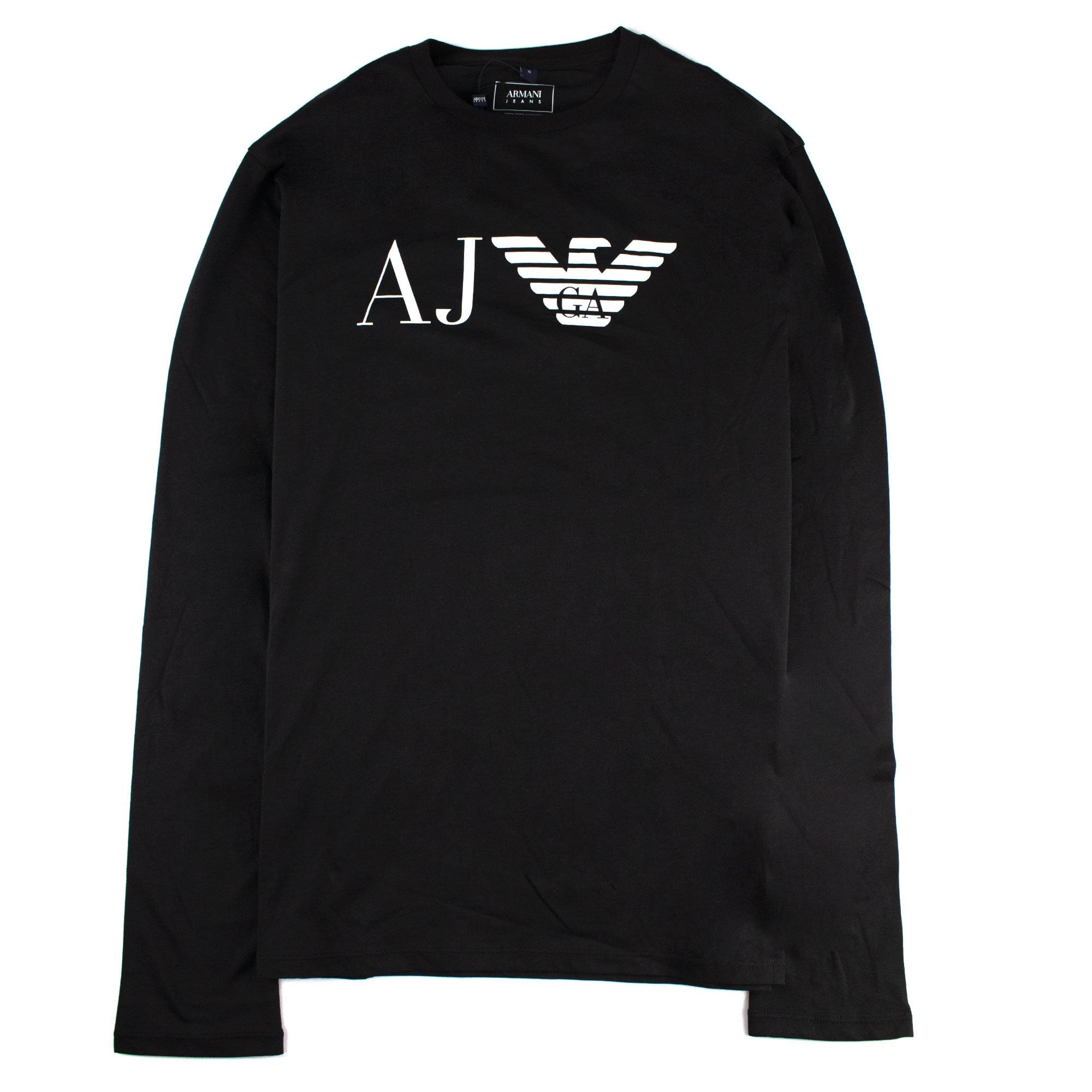 Armani Jeans Aj Big Eagle Logo L/s T Shirt