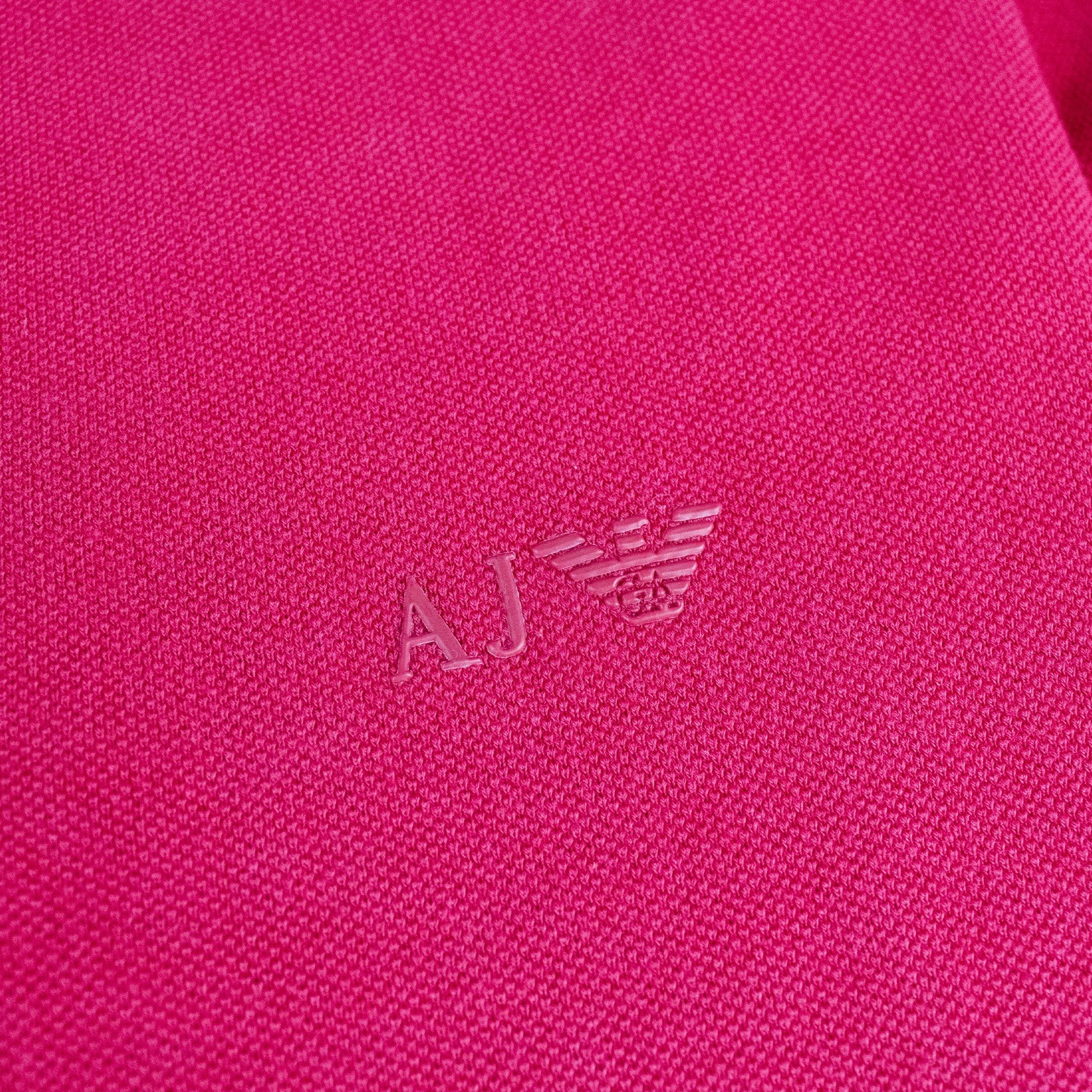 Armani Jeans Aj Eagle Chest Logo S/s Polo Red