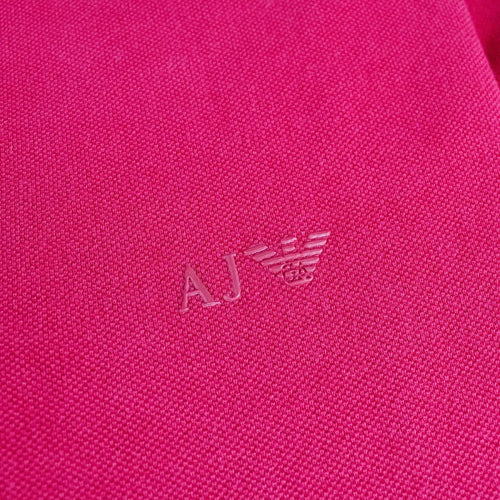 Armani Jeans Aj Eagle Chest Logo S/s Polo Red