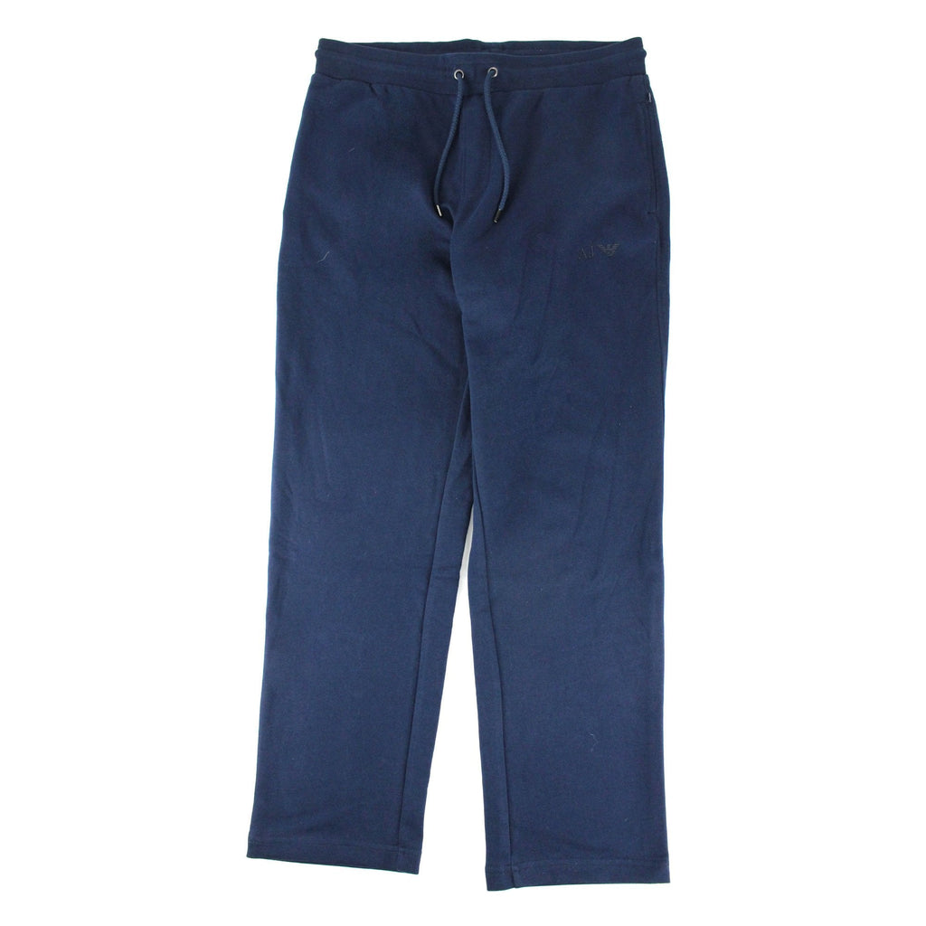 Armani Jeans Aj Eagle Logo Straight Cuff Bottoms Blue