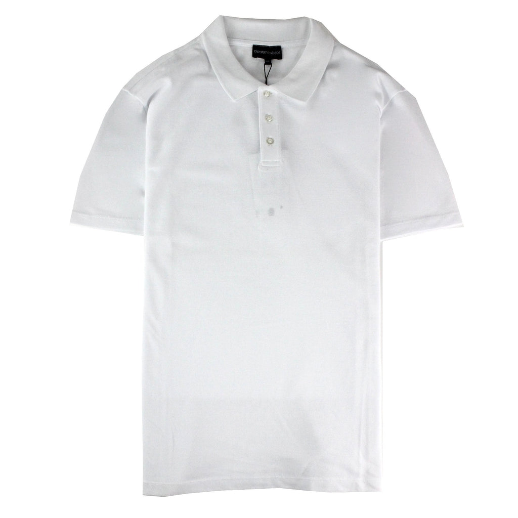Emporio Armani Side Logo S.s Polo Shirt White