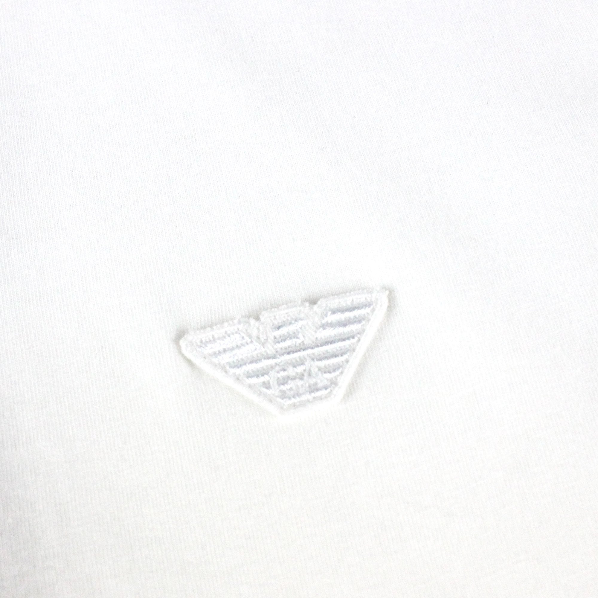 Emporio Armani Hidden Placket S/s Polo Bianco Ottico