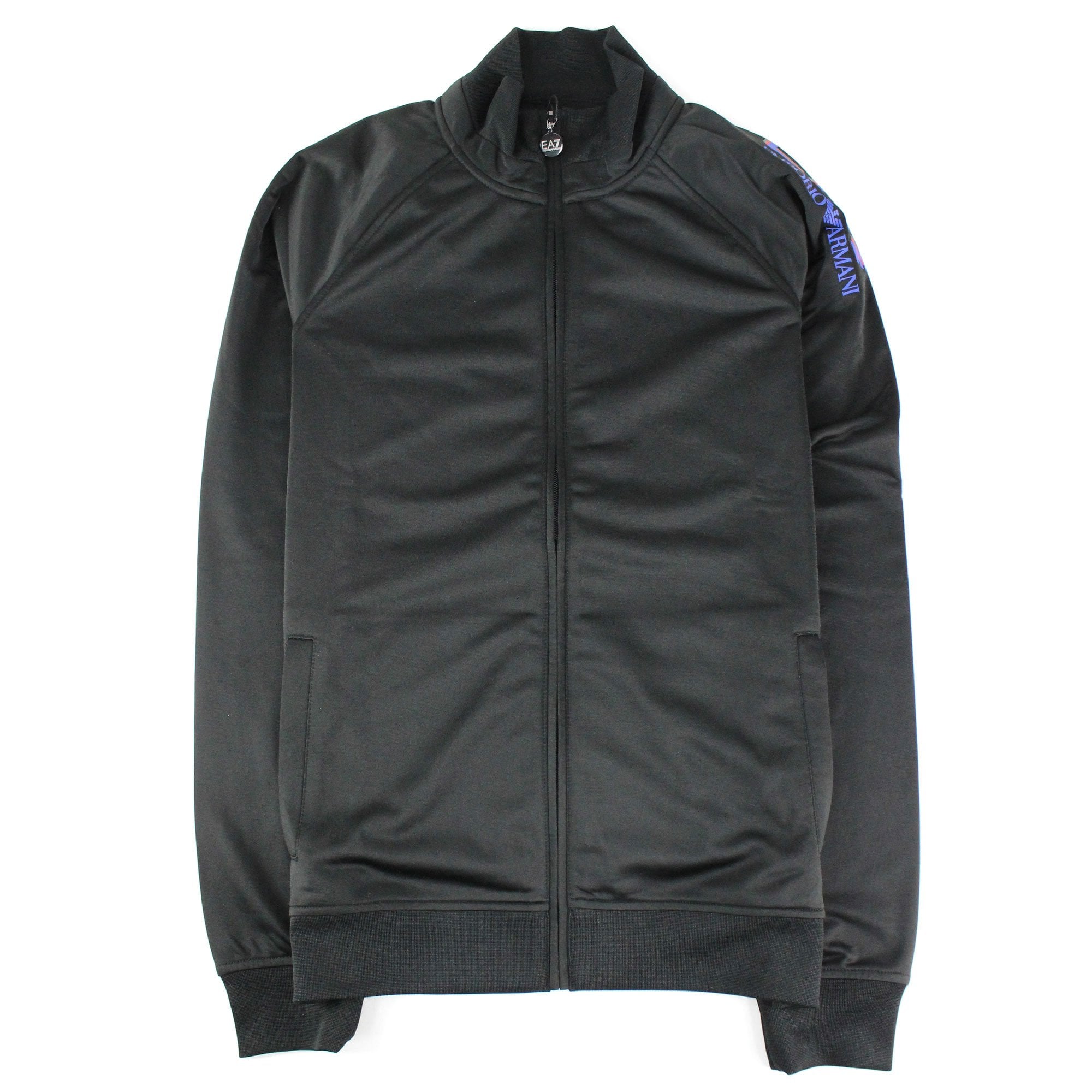 Ea7 3d Logo Zip Up Tracksuit Nero