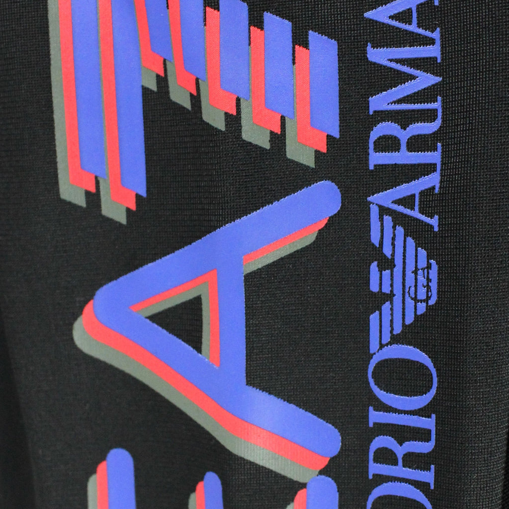 Ea7 3d Logo Zip Up Tracksuit Nero