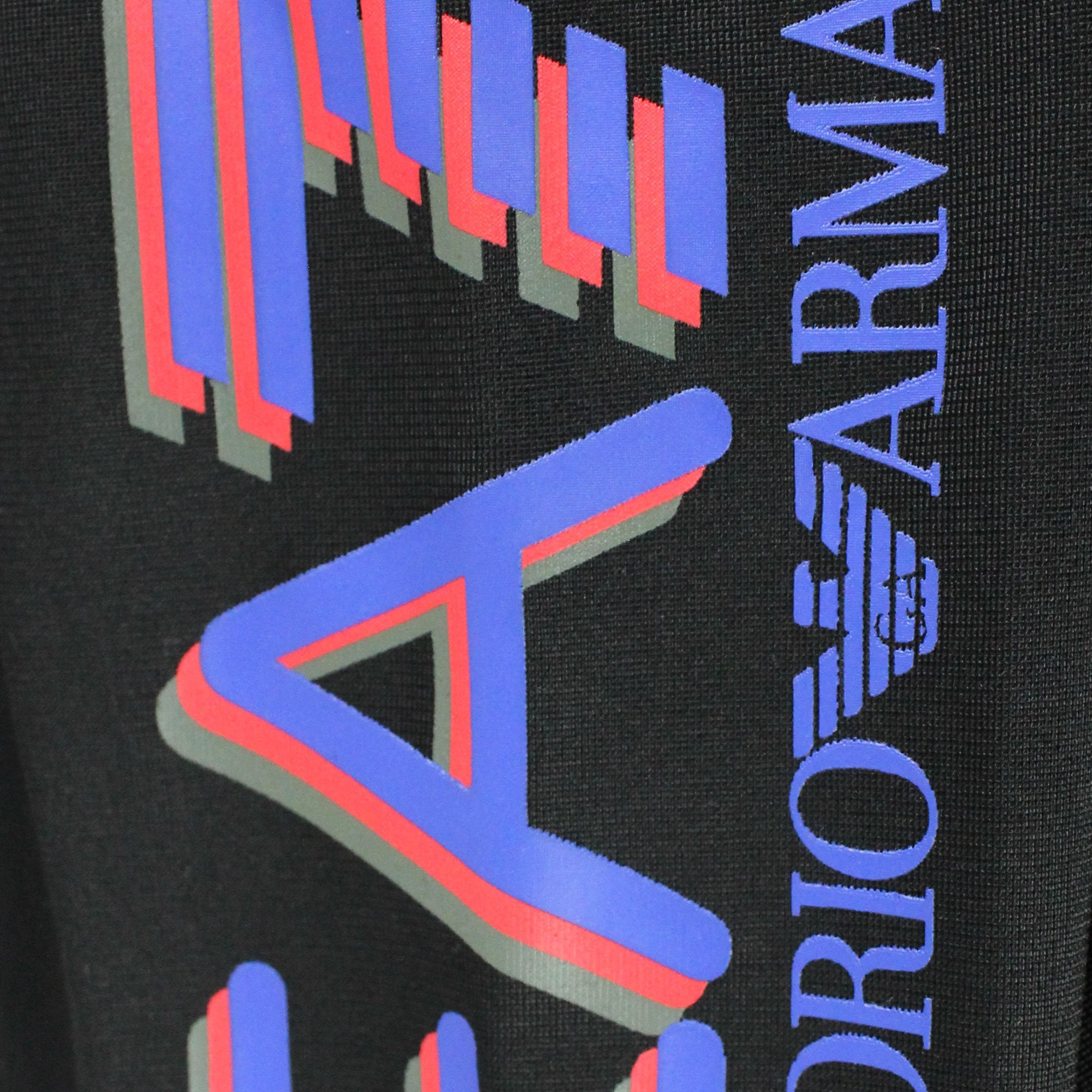 Ea7 3d Logo Zip Up Tracksuit Nero