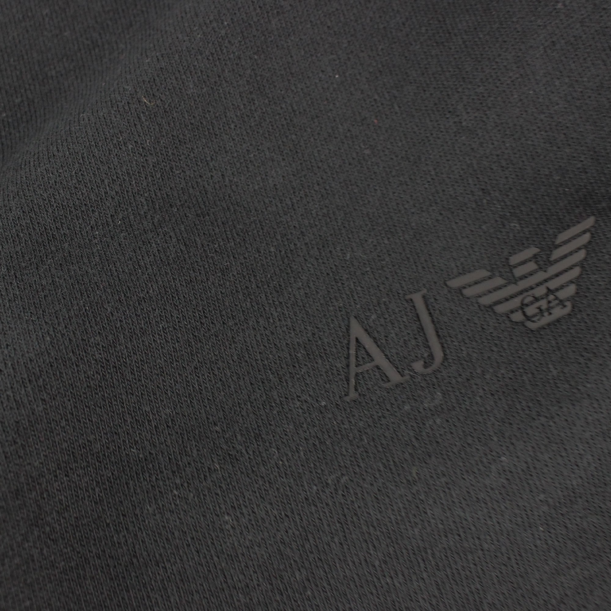 Armani Jeans Aj Rubber Logo Cotton Shorts Blue