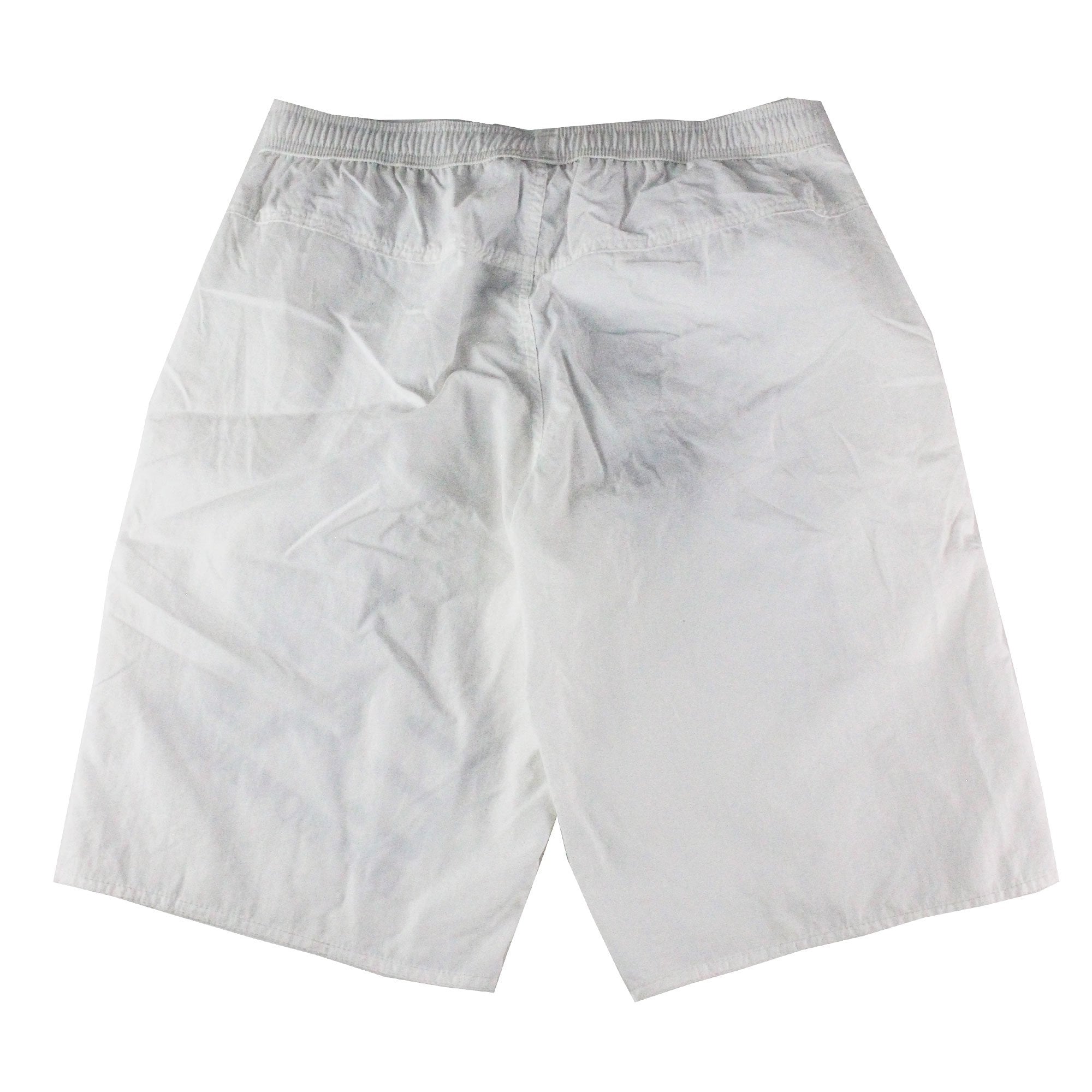 Ea7 Big Logo Long Boxer Beachwear White