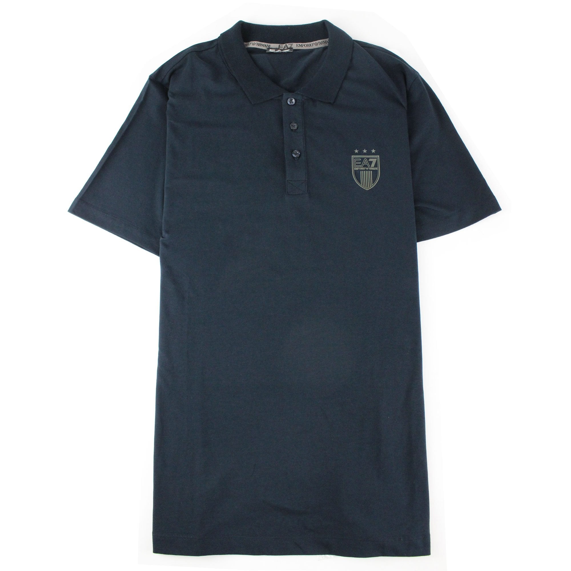 Ea7 Train Soccer S/s Polo Darkslate