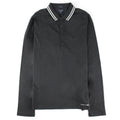 Armani Jeans Embroidered Logo Extra Slim L/s Polo Black