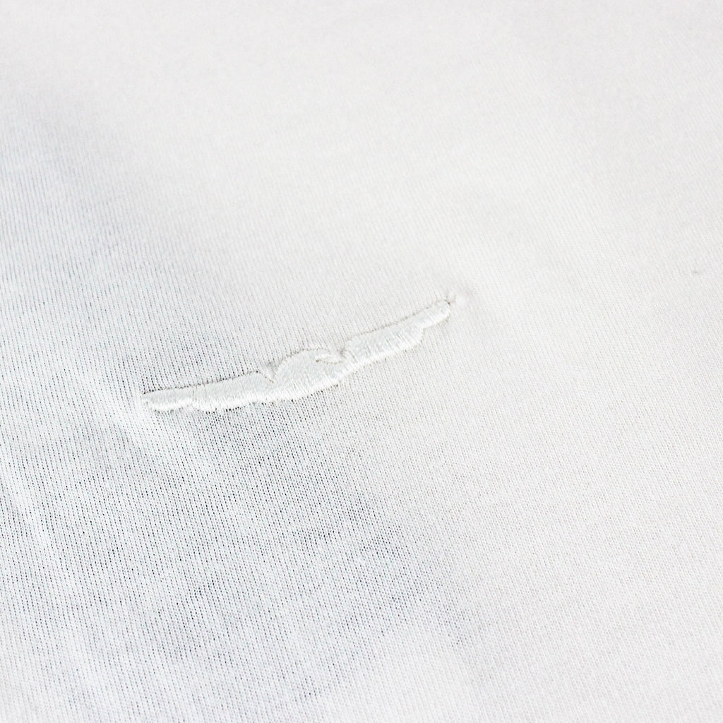 Armani Jeans Embroidered Logo Extra Slim L/s Polo Off White