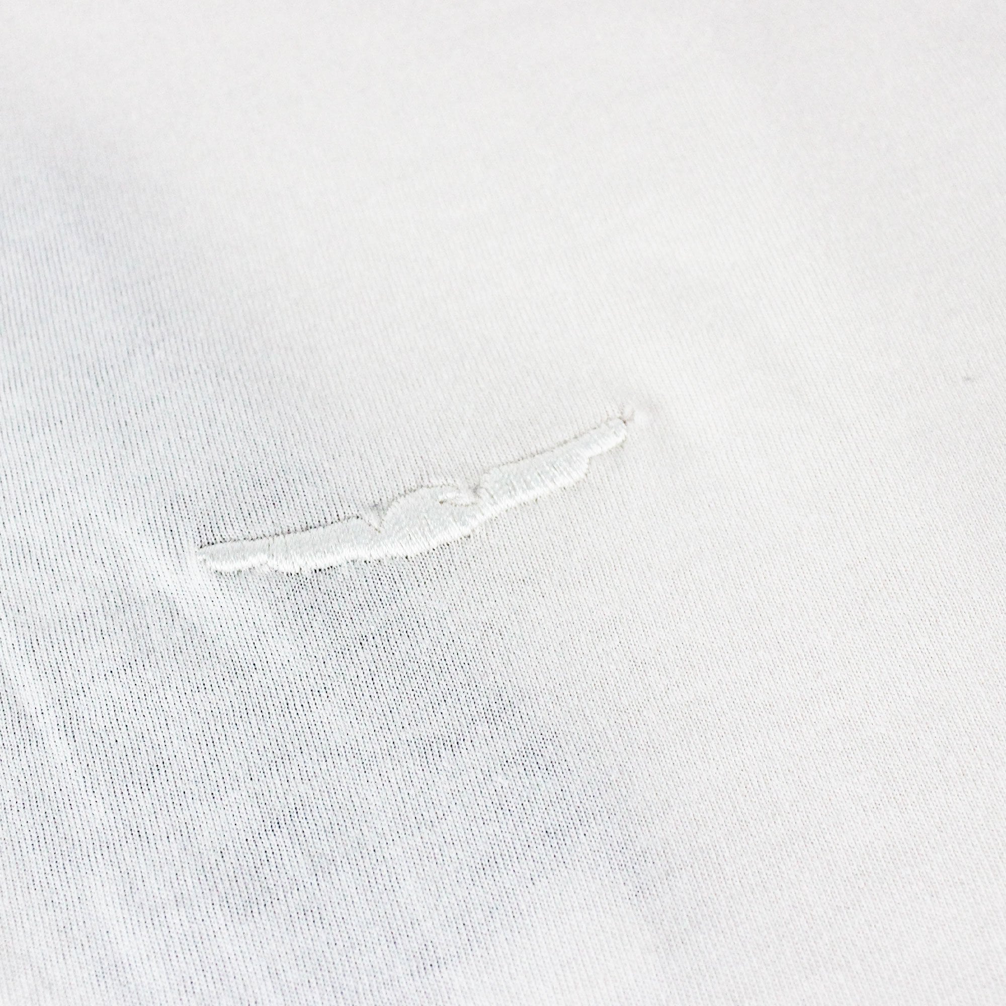 Armani Jeans Embroidered Logo Extra Slim L/s Polo Off White