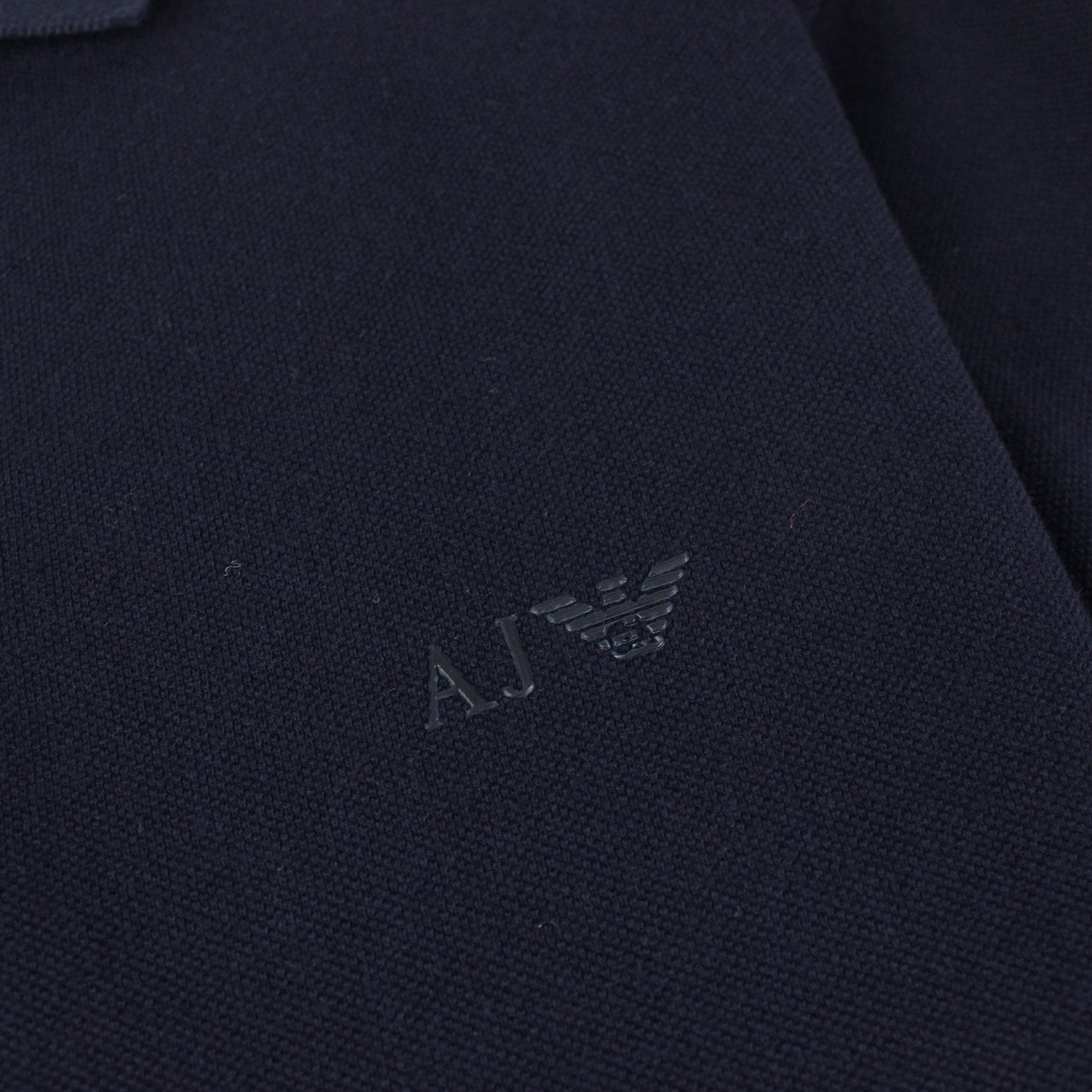 Armani Jeans Aj Eagle Chest Logo S/s Polo Navy Blue