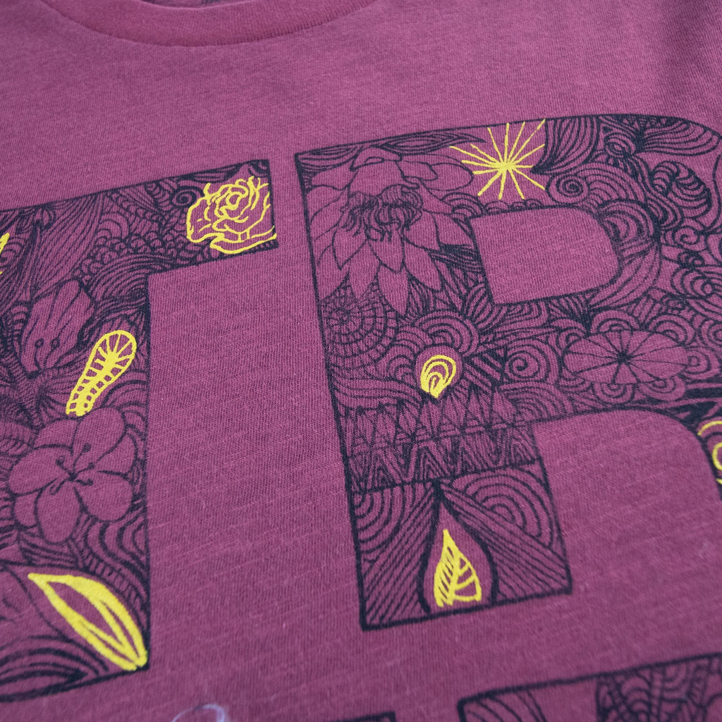 True Religion Skinny Lines S/s T Shirt Oxblood