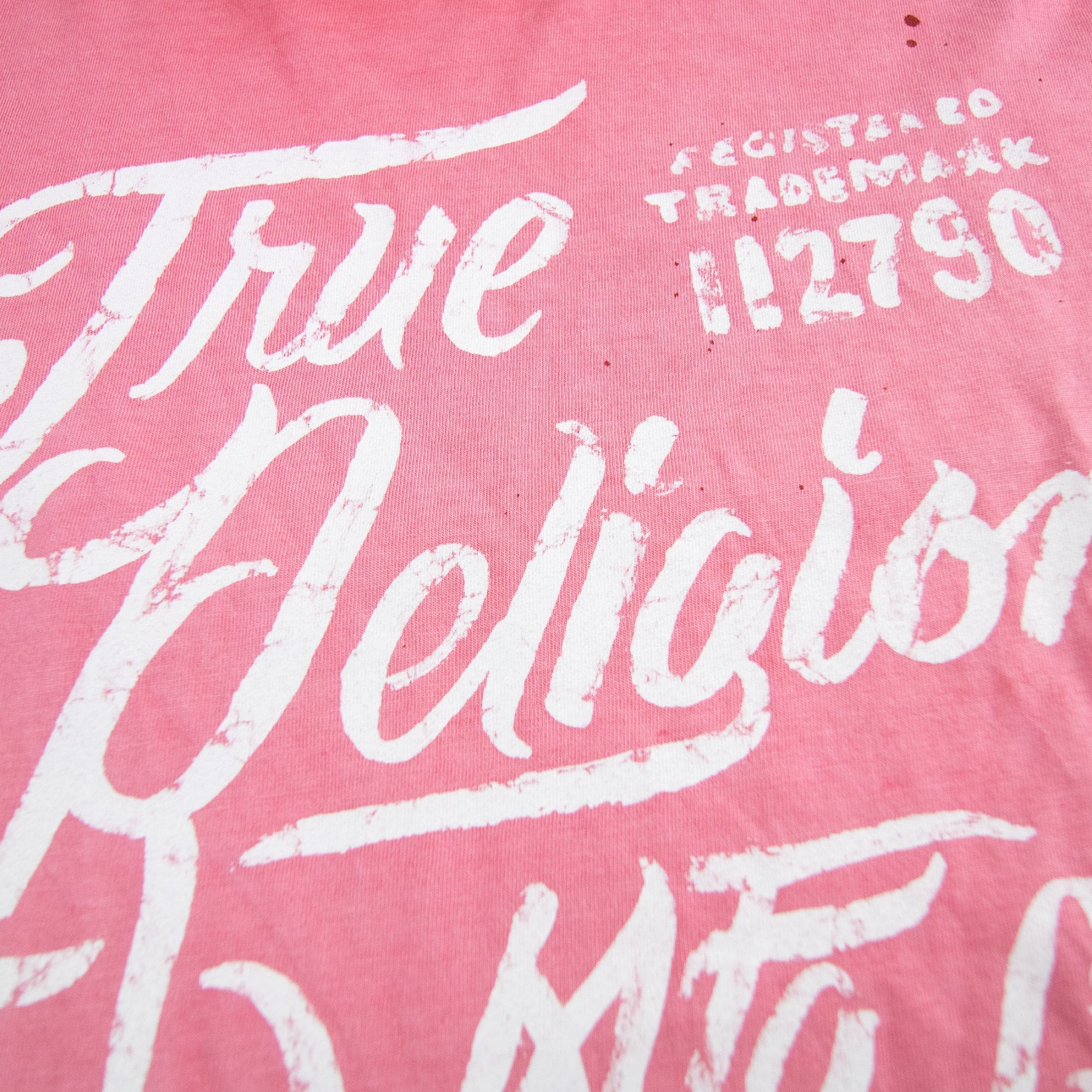 True Religion Tr Calig S/s T Shirt Pink