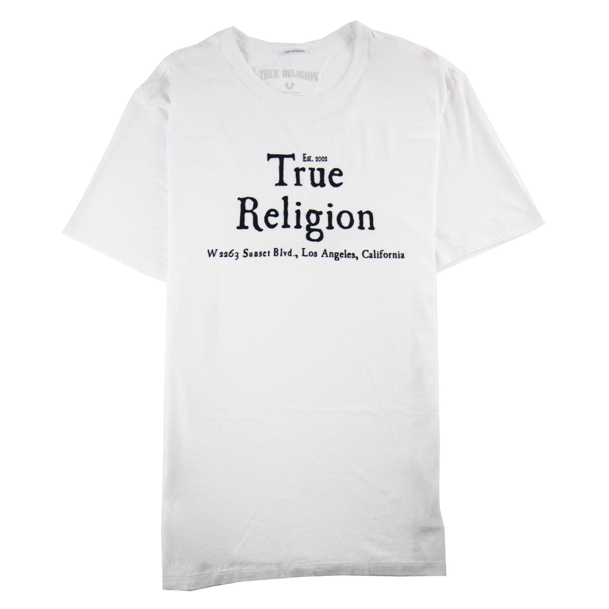 True Religion Embossed Logo S/s T Shirt White