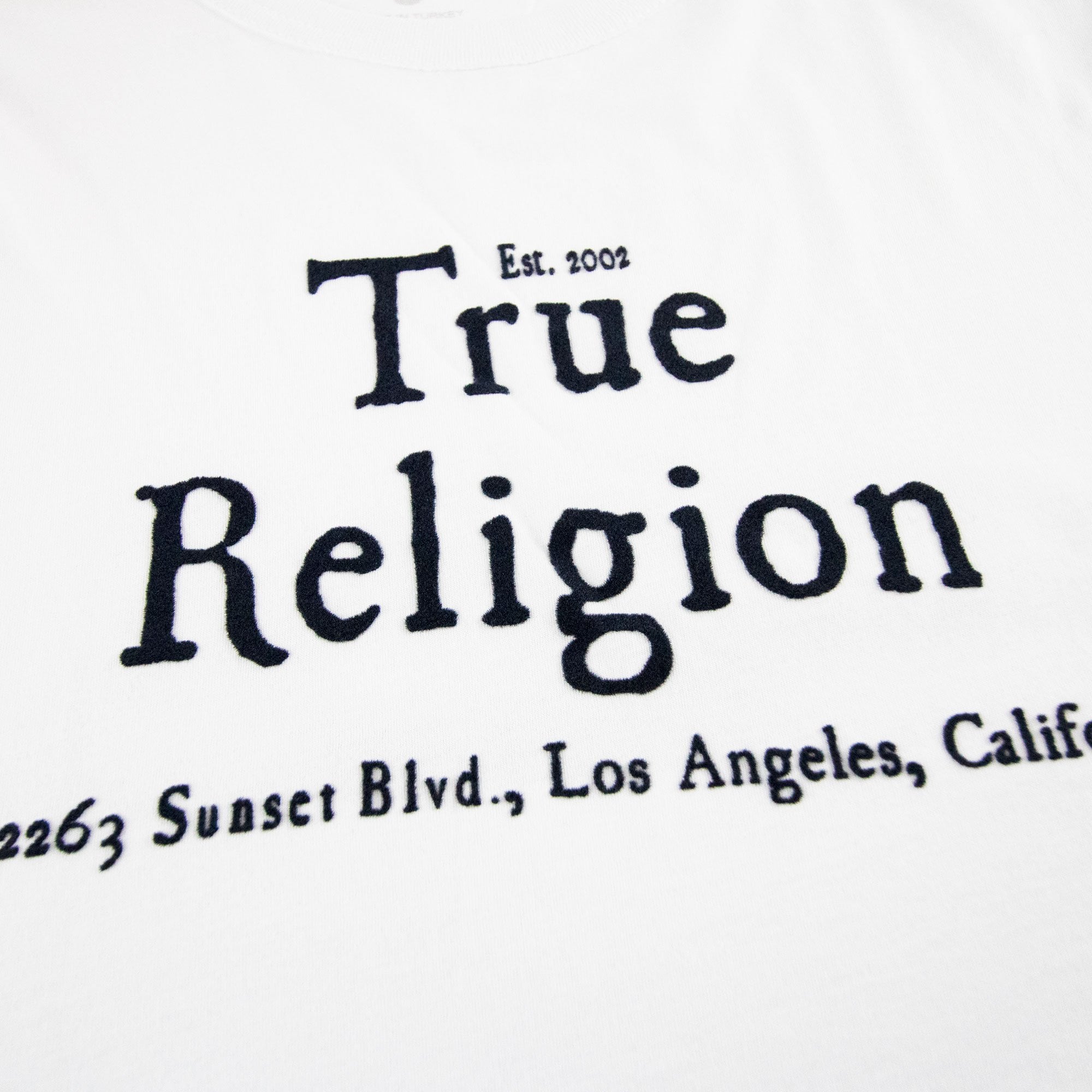 True Religion Embossed Logo S/s T Shirt White