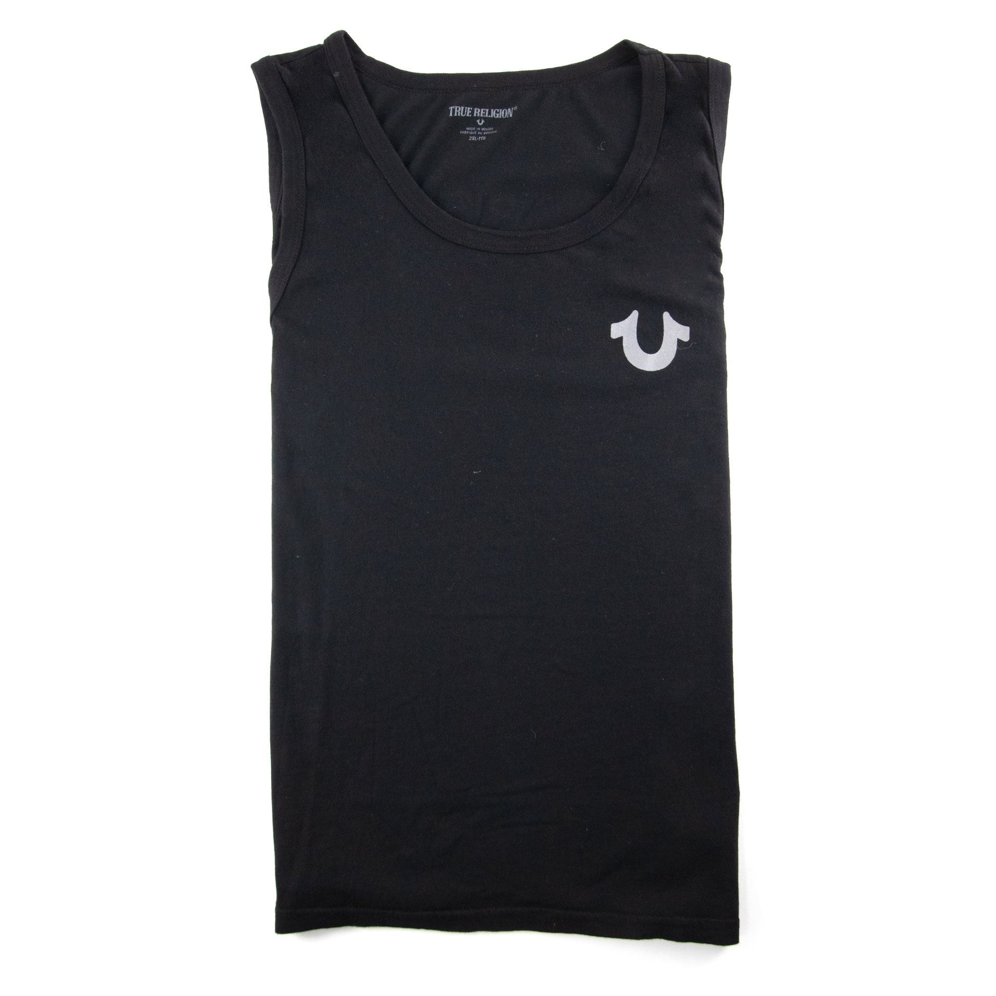 True Religion Crafted With Pride Back Logo Tank Top Black