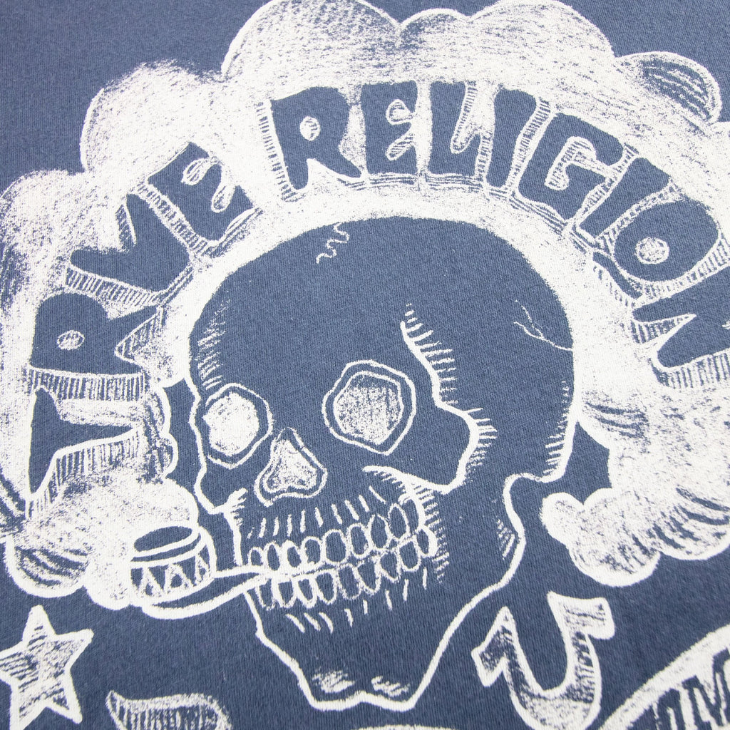 True Religion Womb To Tomb Crew Neck Tee Midnight Blue