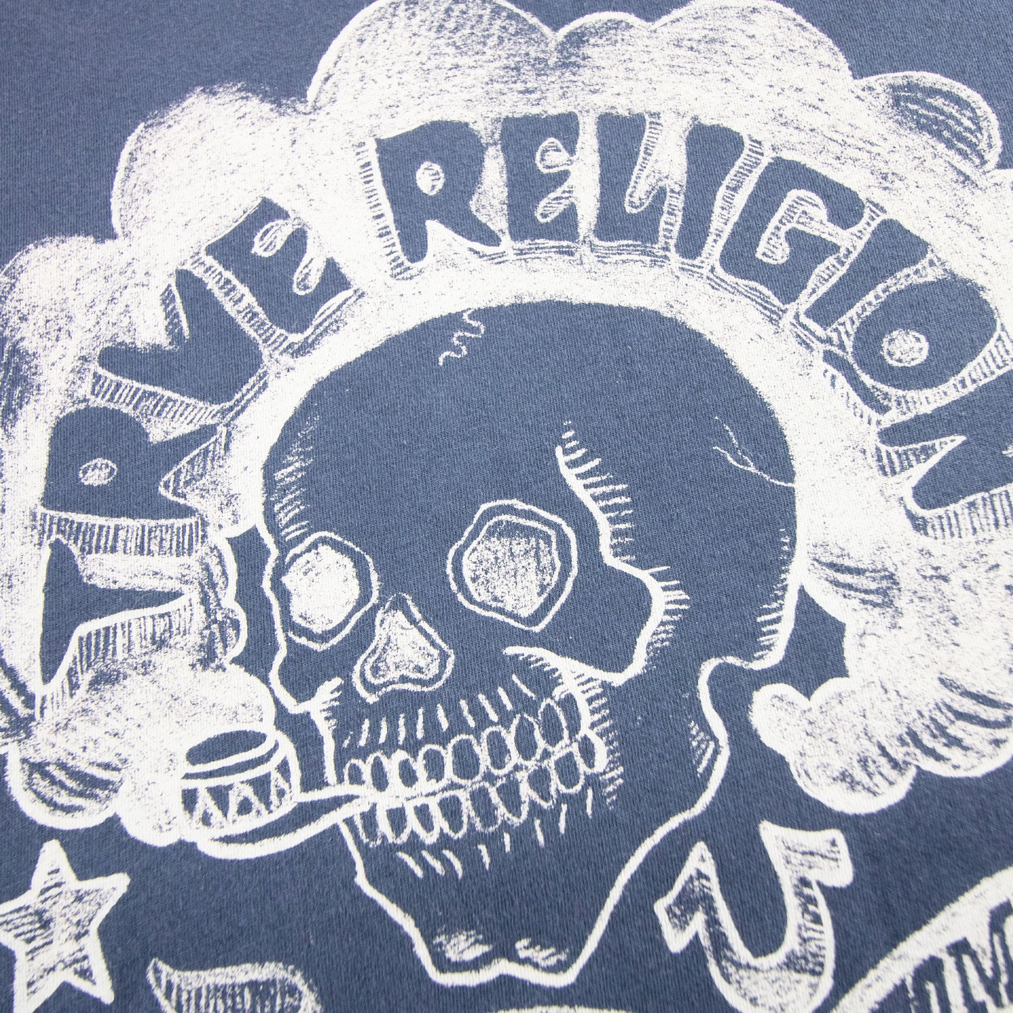 True Religion Womb To Tomb Crew Neck Tee Midnight Blue