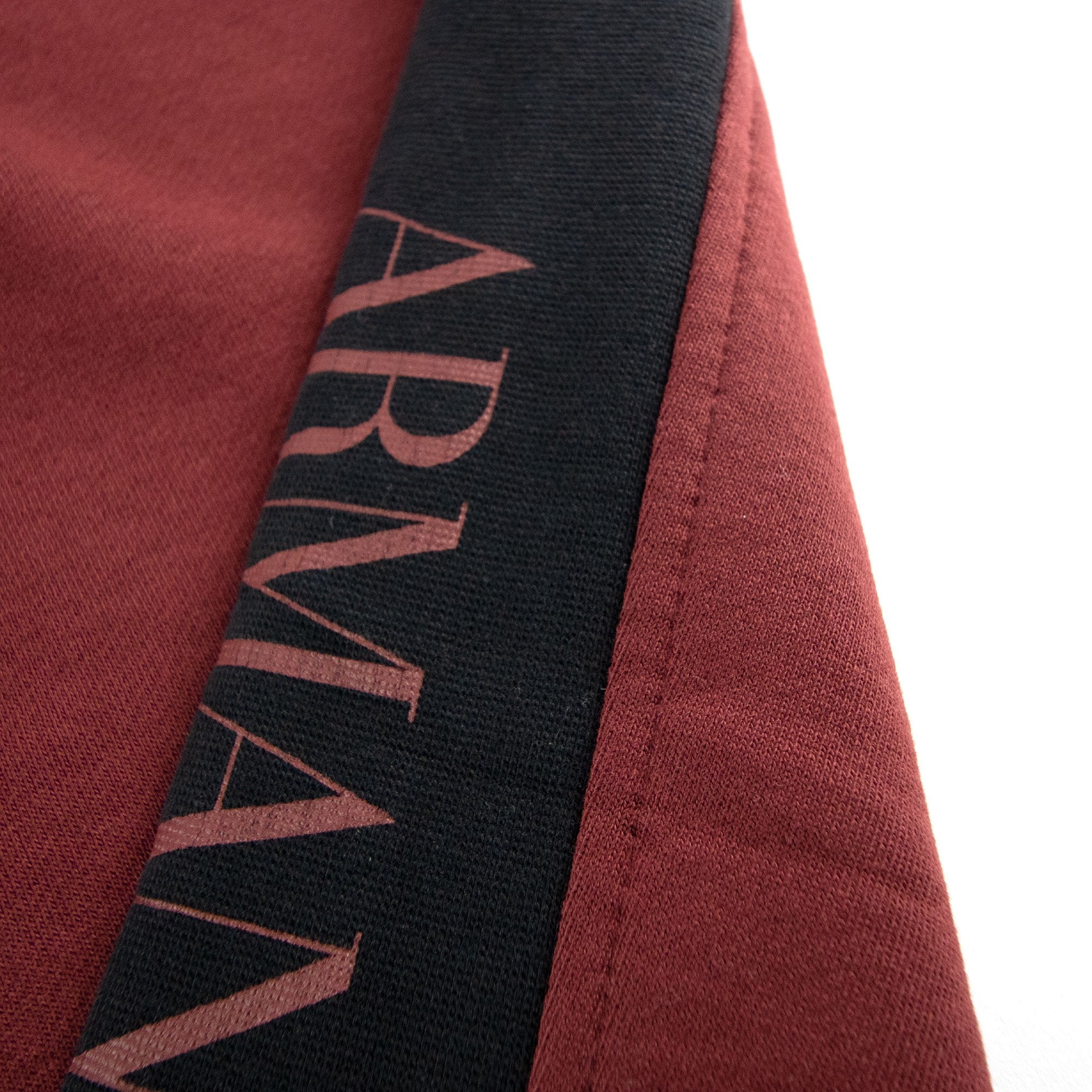 Armani Jeans Printed Logo Jogging Pants Bordeaux
