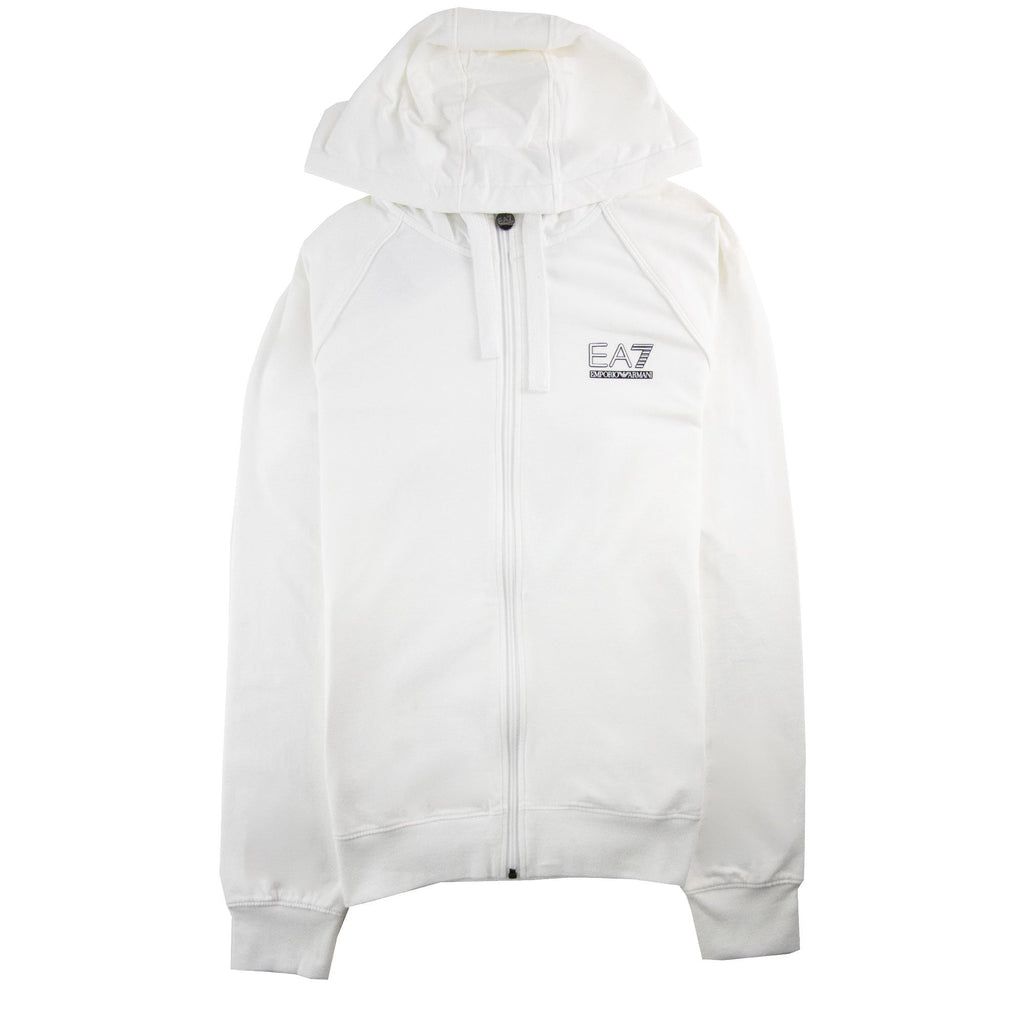 EA7 Train Evolution Zip Up Hoody White