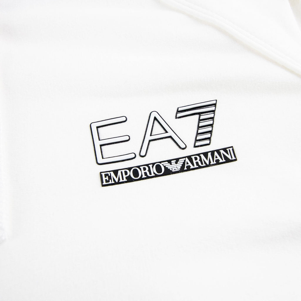 EA7 Train Evolution Zip Up Hoody White