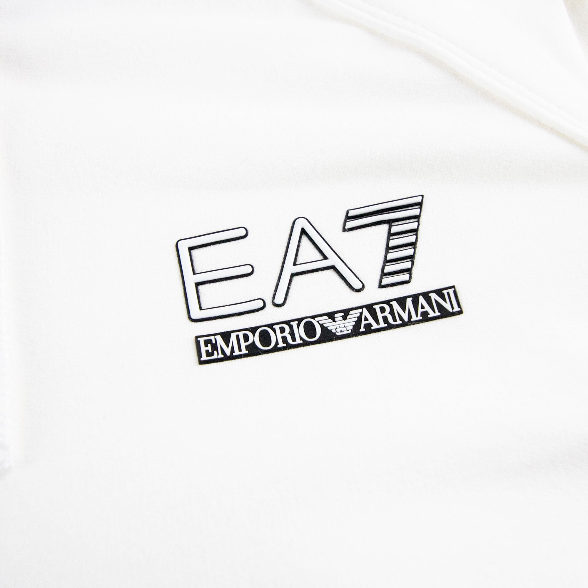 EA7 Train Evolution Zip Up Hoody White