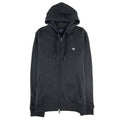 Armani Jeans Eagle Logo Zip Up Hoody Black