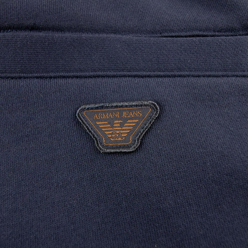 Armani Jeans Printed Logo Jogging Pants Navy Blue