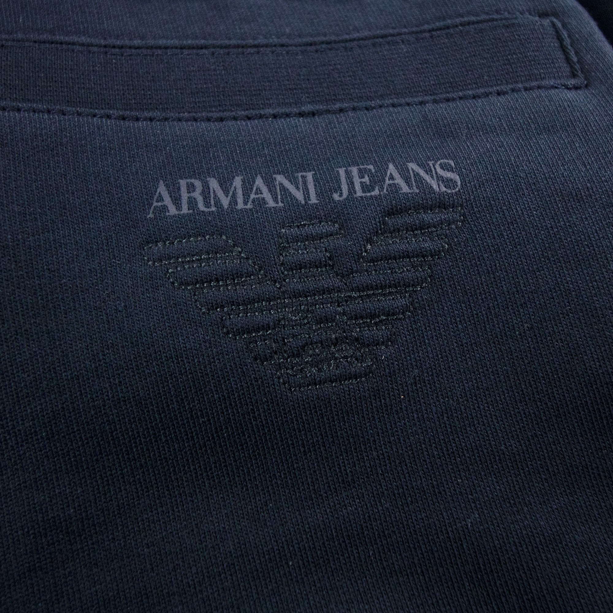 Armani Jeans Back Logo Pocket Jogging Pant Blue Notte