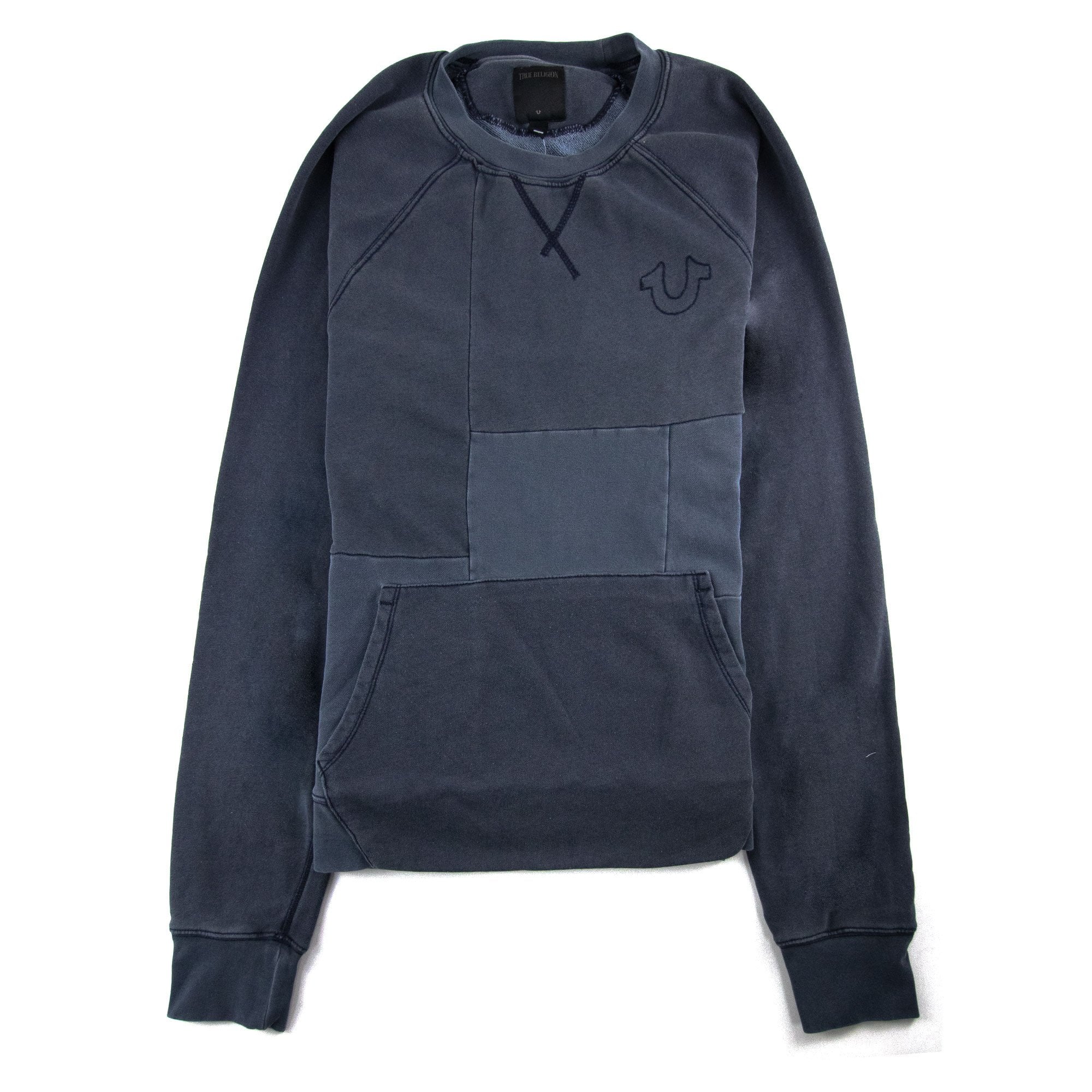 True Religion Patchwork Sweatshirt Grey