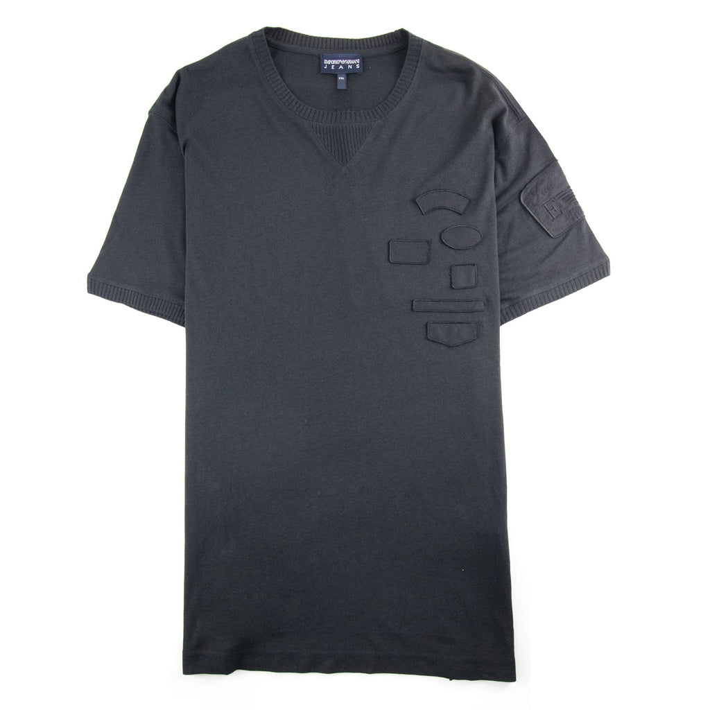 Emporio Armani Rib Crewneck S/s T Shirt Black
