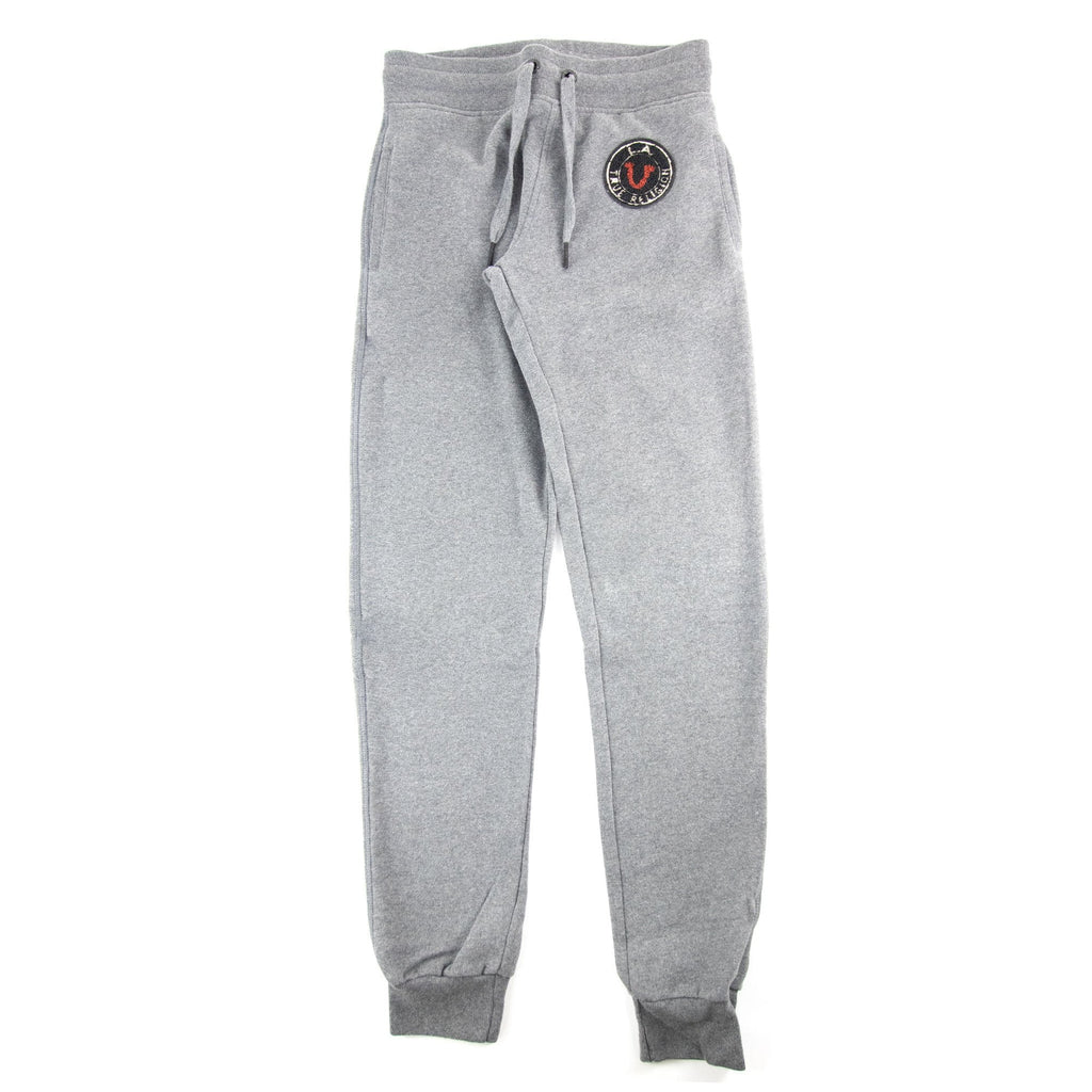 True Religion Patch Fleece Pants Dark Grey