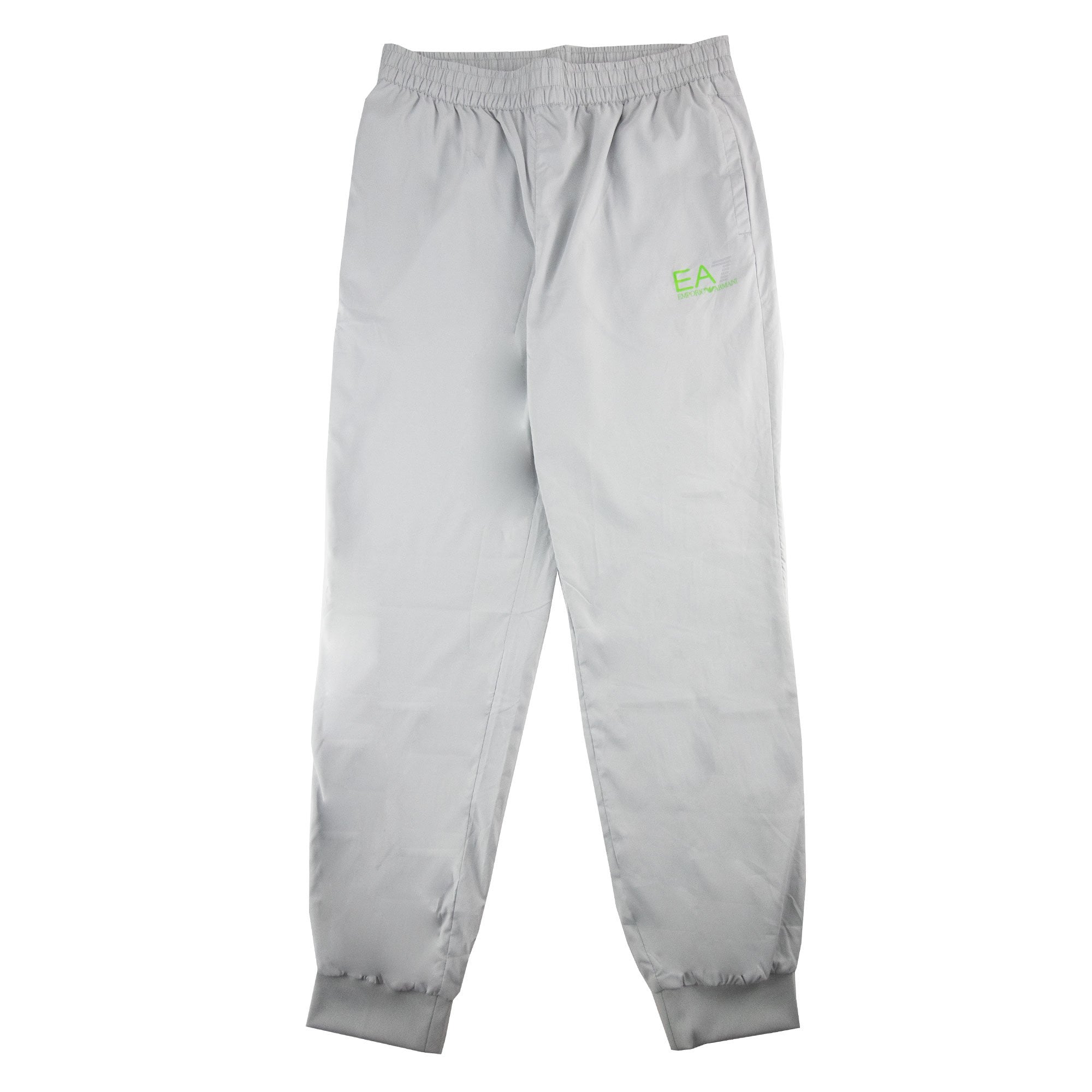 EA7 Reflective Logo Tracksuit Pants Light Grey