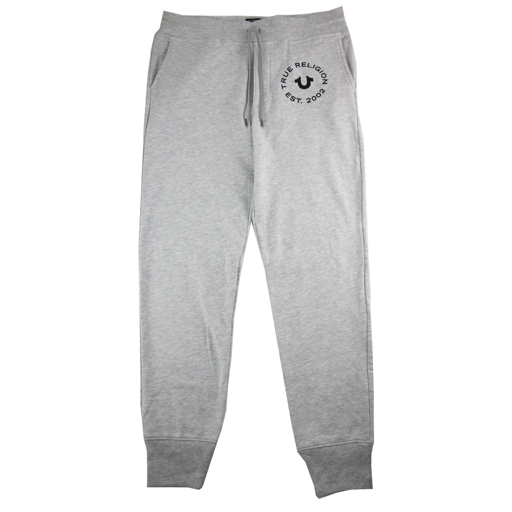 True Religion Front Logo Jogging Pants Light Grey