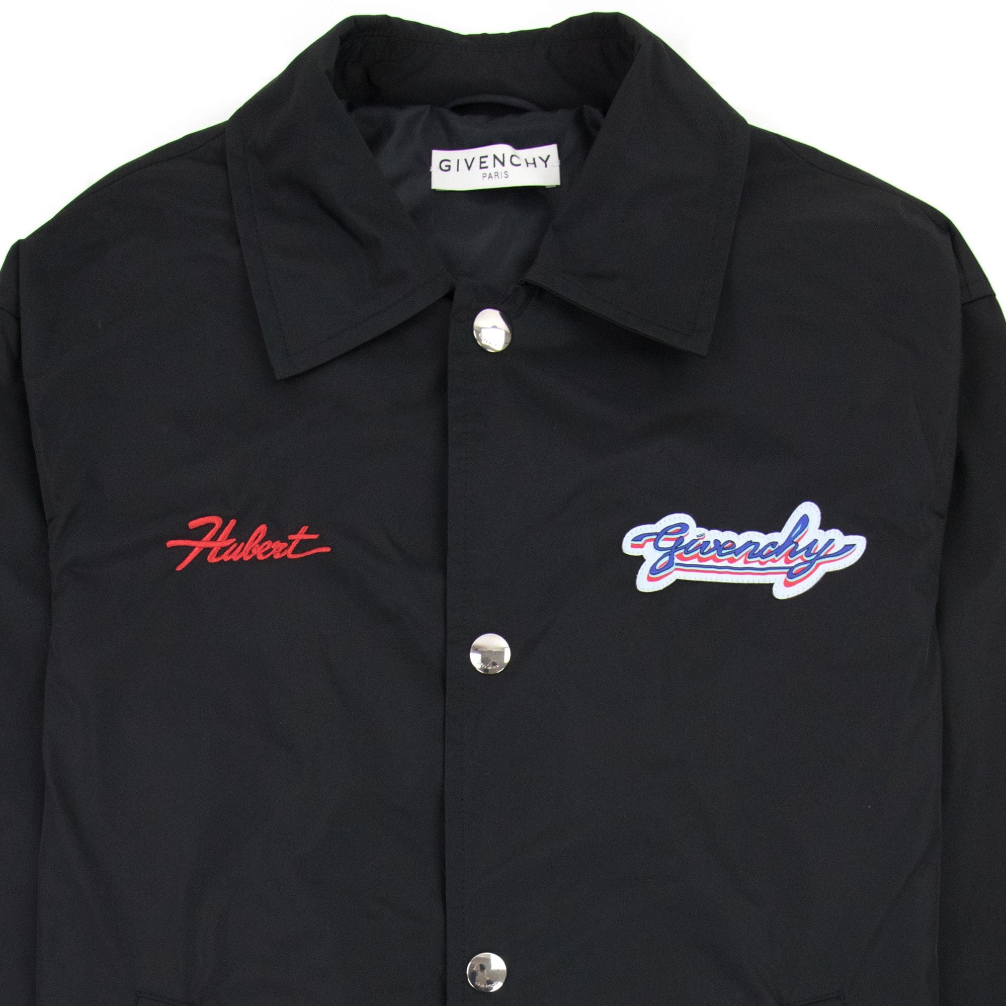 Givenchy Patch Logo Coach Jacket Black