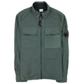 CP Company Zip Up Nylon Overshirt Green 668