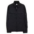 CP Company Arm Lens Zip Up Nylon Overshirt Black 999