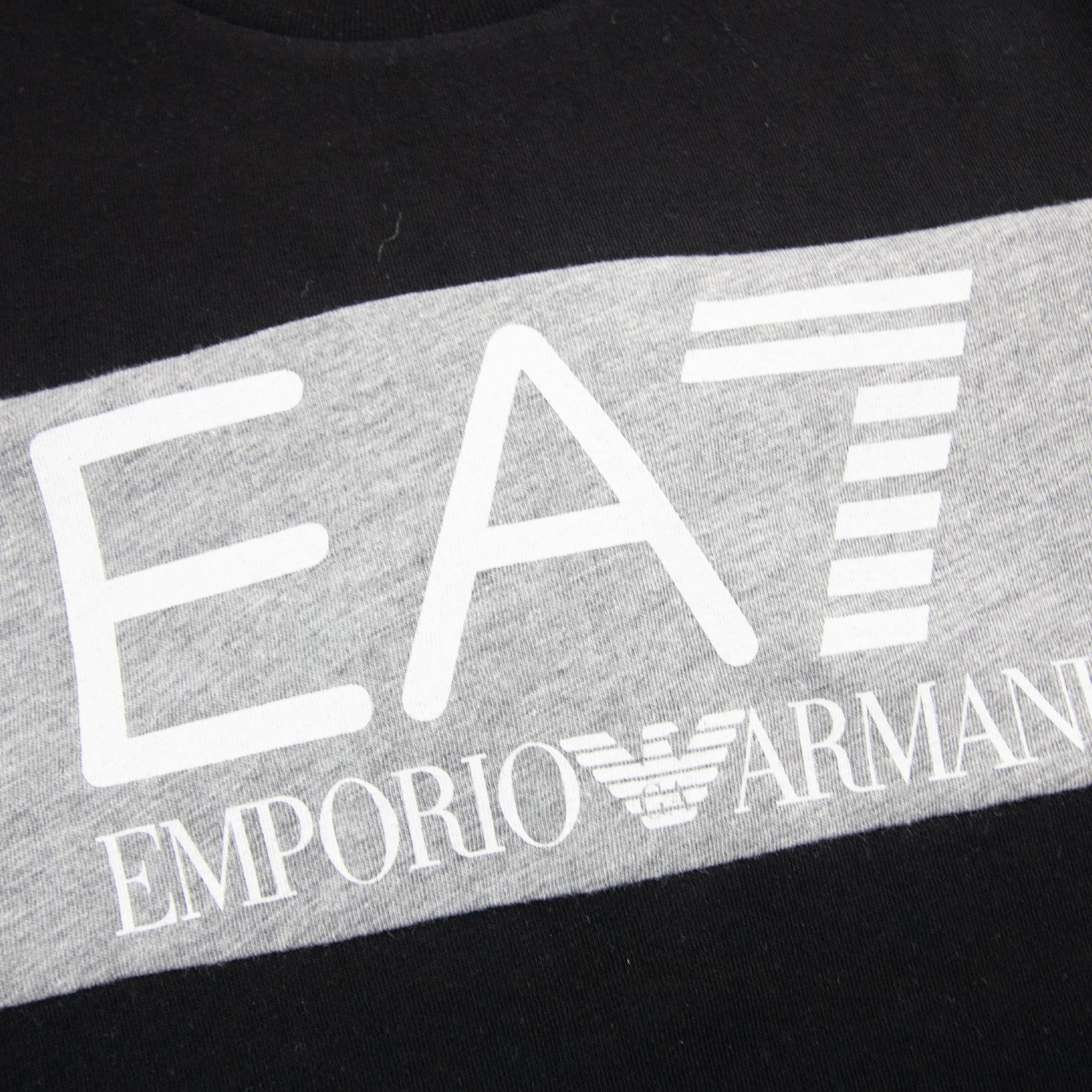 Ea7 Junior Logo L/s T Shirt Black