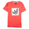 Ea7 Monogram Logo T Shirt Racing Red