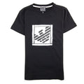 Ea7 Monogram Logo T Shirt Black