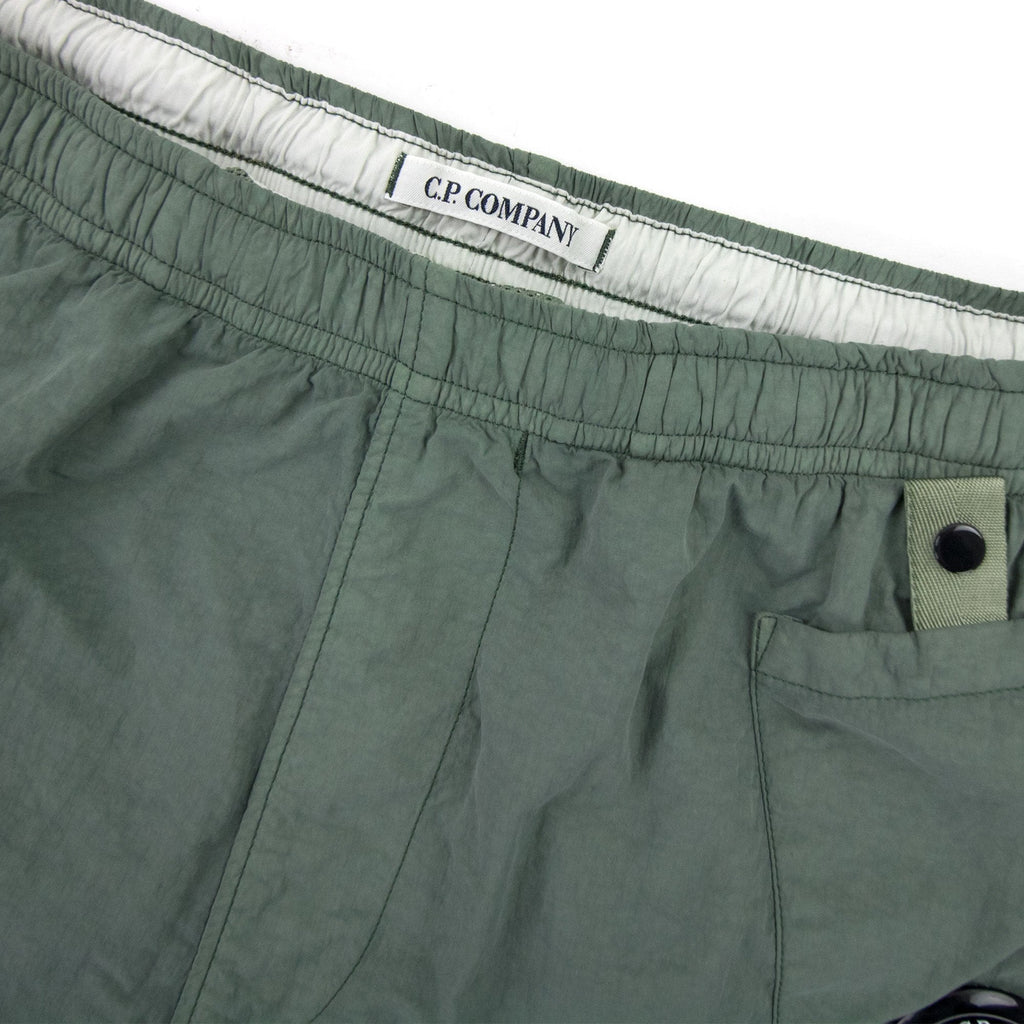 Cp Company Flatt Nylon Garment Dyed Lens Swim Shorts Green 664