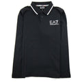 Ea7 Junior Rubber Logo L/s Polo Black