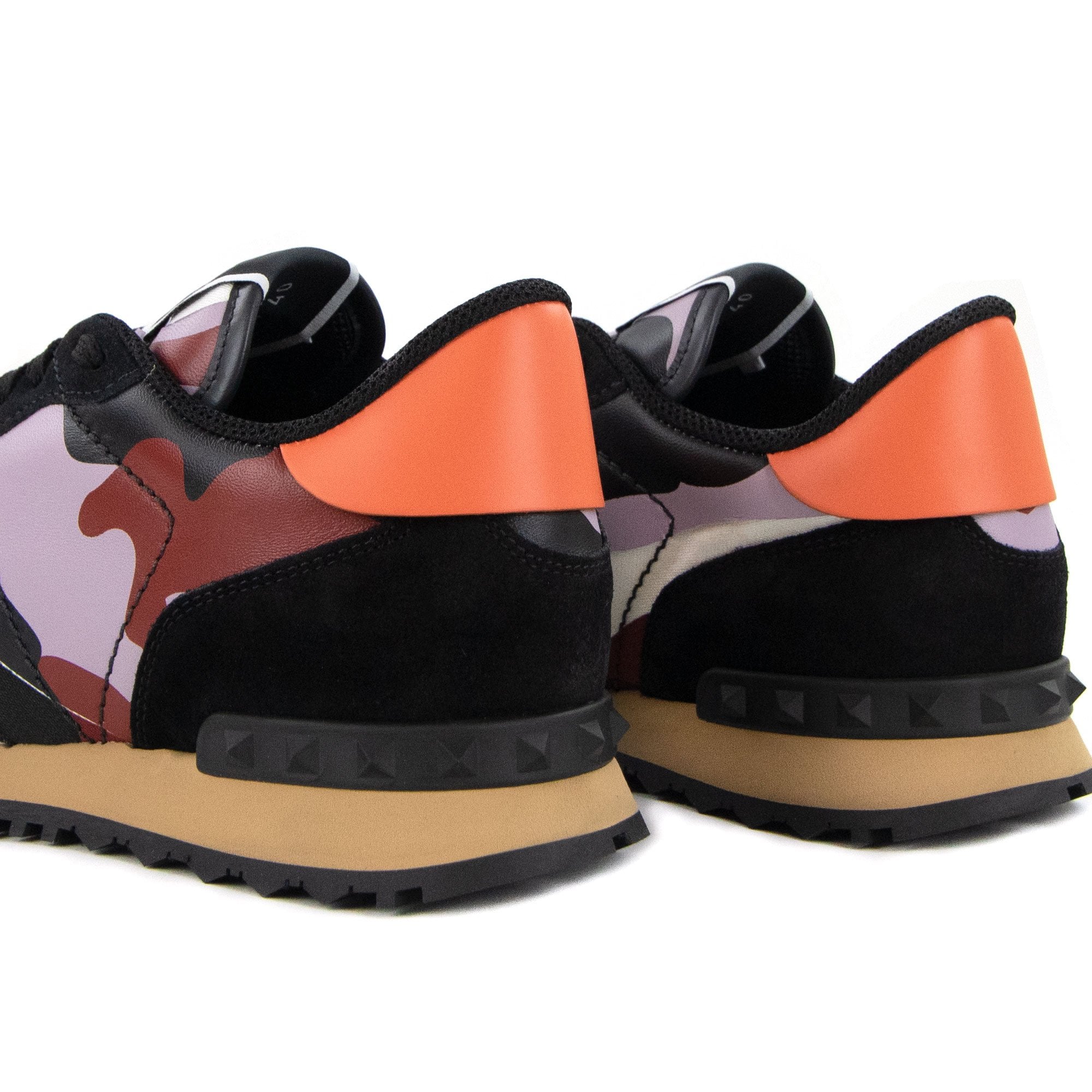 Valentino Camouflage Rockrunner Sneaker Black Chili E75