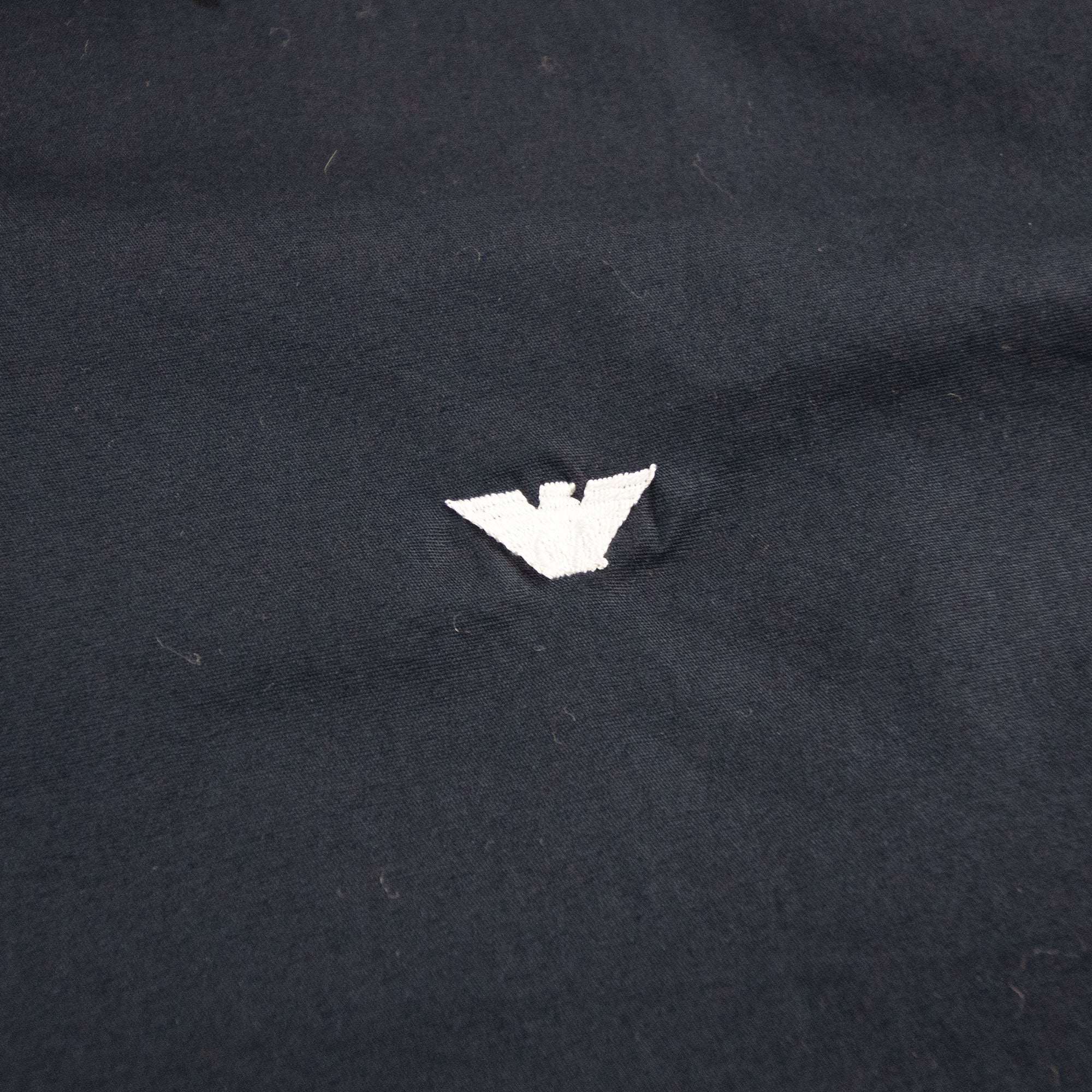 Armani Junior Embossed Eagle Logo L/s Shirt Navy