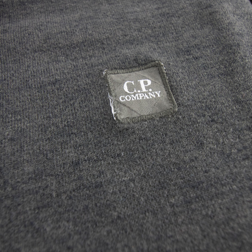 CP Company Chest Badge Felpa Hoody Dark Grey